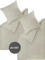 Produktbild: ESPRIT Renforcé Kissenbezüge und Bettwäsche HARP Grau 135 x 200 cm - 2er Set