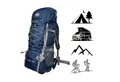 Produktbild: MTB Wanderrucksack 80 Liter Tracking Rucksack Reiserucksack Camping Tasche, mit Rückenlüftung