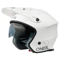 Produktbild: O'NEAL | Motorradhelm | Enduro Adventure Street | ABS-Schale, integrierte Sonnenblende | Volt Helmet SOLID V.24 | Erwachsene | Weiß | Größe L