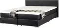 Produktbild: BELIANI Boxspringbett Kunstleder Schwarz 180 x 200 cm Glamour