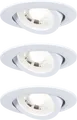 Produktbild: PLM 92985 - Einbauleuchte, 4,8 W, 3000 K, 70°, rund, weiß matt, 3er Set