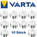Produktbild: 10 Stück Varta V13GA LR44 LR1154 357A V357 AG13 AG 13 Knopfzelle 155mAh Bulk