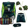 Produktbild: Scout Schulranzen Alpha Set 4-teilig Cube dunkelgrün - dunkelgrün