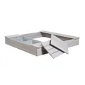 Produktbild: Roba Kids Sandkasten Outdoor m. Spielwannen Holzsandkasten wetterfest Holz TOP
