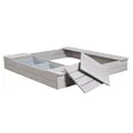 Produktbild: roba Sandkasten 'Outdoor +' mit 2 Spielwannen, aus wetterfestem Massivholz