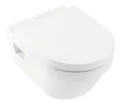 Produktbild: Villeroy & Boch Architectura Combi-Pack Tiefspül-WC DirectFlush wandhängend oval 370 x 530 x 330 mm - Weiß Alpin - 5684HR01