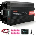 Produktbild: Vevor 3500 W Wechselrichter, 12 V Dc Auf 230 V Ac, Reiner Sinus-wechselrichter, Solar-autoladegerät-konverter Mit Lcd-display, Fernbedienung, Usb-anschluss, 2 Ac-steckdosen, Typ-c-anschluss