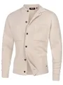 Produktbild: Indicode Herren INBellino Cardigan aus Baumwoll-Mix mit Knopfleiste | Strickjacke Feinstrick Jacke für Männer Simply Taupe, M