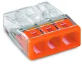 Produktbild: WAGO 2273-0203 COMPACT Verbindungsdosenklemme, 3 Fach, orange - Inhalt: einzeln