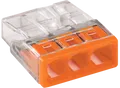 Produktbild: WAGO 2273-0203 - COMPACT-Verbindungsdosenklemme, 3-fach