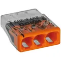 Produktbild: Wago Compact Verbindungsdosenklemmen Klemmen 3er orang Serie 2273 -203  100Stück