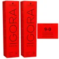 Produktbild: Schwarzkopf Igora Royal 2 x 60 ml 9-0 lichtblond Haarfarbe Cremefarbe Set