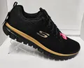 Produktbild: Damen SKECHERS Gracefull-Get Connected SPORTS Turnschuhe, Größe 9 - Schwarz/Rose