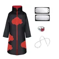 Produktbild: ACWOO Akatsuki Mantel für Kinder Erwachsener, Unisex Cosplay Anime Kostüm Itachi Mantel Cosplay Halloween Weihnachten Party Kostüm Umhang, mit Stirnband und Ring