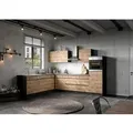 Produktbild: Held Möbel Winkelküche Turin 300 x 240 cm Wotaneiche-Graphit mit E-Geräten