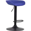 Produktbild: CLP Barhocker Anaheim Filz Blau/Schwarz