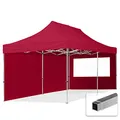 Produktbild: TOOLPORT Faltpavillon Faltzelt Pavillon 3x6m - 2 Seitenteile Aluminium 32mm Partyzelt 700N rot