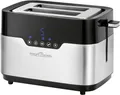 Produktbild: ProfiCook PC-TA 1170 Toaster, 770-920 W, breite Toastschlitze, Sensor Touch, schwarz/edelstahl