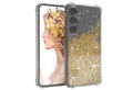 Produktbild: EAZY CASE Handyhülle Liquid Glittery Case für Samsung Galaxy S24 6,2 Zoll, Durchsichtig Back Case Handy Softcase Silikonhülle Glitzer Cover Gold