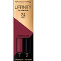 Produktbild: Max Factor Lipfinity Lip Colour Frivolous 108 – Kussechter Lippenstift mit 24h Halt ohne auszutrocknen, mit intensiver Farbabgabe, präzisem Applikator & intensiv pflegendem Gloss-Top Coat
