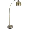 Produktbild: Relaxdays Stehlampe, Gold, Metall, 92x180x35 cm, Lampen & Leuchten, Innenbeleuchtung, Stehlampen, Bogenlampen