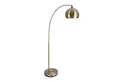 Produktbild: relaxdays Stehlampe Bogenförmige Stehlampe Metall, gold