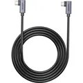 Produktbild: Unitek KABEL USB-C KĄTOWY 90°/90° PD 100W M/M 0 5M (0.50 m, USB 3.0, 100 W) (C14147ABK01-0.5M)