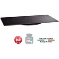 Produktbild: Meliconi Rotobase Elite M Drehteller Monitore Fernseher 360° Drehbarer Standfuß Belastbarkeit bis 70 kg Gehärtetes Glas Italy Schwarz - Schwarz