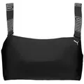 Produktbild: PUMA Bandeau-Bikini-Top PUMA SWIM WOMEN BANDEAU TOP, breite, verstellbare Träger mit Logoschriftzug schwarz XS