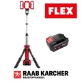 Produktbild: Flex 18V LED Akku Baustrahler mit Stativ inkl. 1x 18V 5Ah Akku Original TL 4000