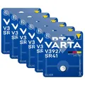 Produktbild: 6x Varta Batterie Silver Oxide Knopfzelle V392 SR41 1,55V AG3 392