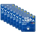 Produktbild: 8x Varta Batterie Silver Oxide Knopfzelle V392 SR41 1,55V AG3 392