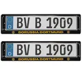Produktbild: BVB Kennzeichenverstärker Borussia Dortmund Nummernschildhalter BVB Logo 2 Stück