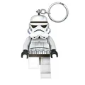 Produktbild: IQ Lego Star Wars - Stormtrooper Schlüsselanhänger mit LED-Taschenlampe Spielzeuggeschenke für Kinder - 76 mm große Figur - 2 CR2025 Batterien enthalten