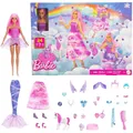 Produktbild: Adventskalender Barbie 2025 mit Mode-Puppe - Einhorn 24 Überraschungen NEU OVP