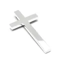 Produktbild: Brillibrum Design Kruzifix aus Metall versilbert Wandkreuz Silber Jesus Kreuz Dekoration Taufgeschenk Wandekoration versilbertes Kreuz Wandkreuz (Ohne Gravur)
