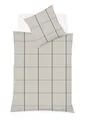 Produktbild: Fleuresse Lech Edelflanell Bettwäsche 155x220 Karo steingrau silber  604311-11
