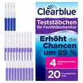 Produktbild: Clearblue, Kinderwunsch Fertilitäts Schwangerschafts Teststäbchen 20+4 für den Fertilitätsmonitor Advanced, 24 stück