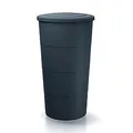 Produktbild: Regentonne 200L Glatt aus Kunststoff in Farbe anthrazit 60 (L) x 60 (B) x 106,6 (H) cm