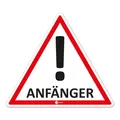Produktbild: Auto-Magnet-Schild Anfänger I 12,6 x 11 cm Vorsicht Achtung Fahranfäng I hin_291