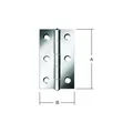 Produktbild: VORMANN Tür-Scharnier schmal B26xH40mm,gerollt verzinkt