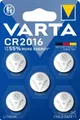 Produktbild: VARTA Knopfzelle CR 2016, 5er Blister Batterie #1907323