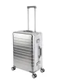Produktbild: Travelhouse Oslo Aluminium Reisekoffer Silber M-65cm Hartschalenkoffer Koffer 2X TSA Zahlenschloss 4 Doppelräder 360° Rollen Markenqualität Vol. 72L