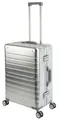 Produktbild: Travelhouse Oslo Alu Aluminium Hardcase Reise Koffer Trolley 4Rollen TSA Silber