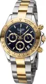 Produktbild: ELYSEE Herrenuhr SPORT CHRONO. 100% Edelstahl gold onesize Herren Keramik Lünette 40 80601, 80602, 80603, 80604, 80605, 80612