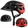 Produktbild: Dunlop Fahrradhelm Fahrradhelm mit Licht 3 Größen 3 Farben rot M | 59 cm