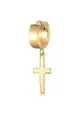 Produktbild: Kuzzoi Paar Creolen Creole Kreuz Scharnier Single 925 Silber, Kreuz