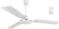Produktbild: Sichler Haushaltsgeräte Zimmer Ventilator: Deckenventilator mit 3 Metallflügeln und 3 Stufen, Ø 91 cm, 70 Watt (Decke-Ventilator Fernbedienung, Lüfter, Klimaanlage)