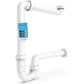 Produktbild: Bächlein G 1 1/4 Zoll Raumsparsiphon fürs Badezimmer - 32 mm flacher Waschbecken-Siphon - Geruchsverschluss Bad - Germany