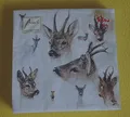 Produktbild: 20 Servietten Hirsche Köpfe PORTRAITS OF DEER 1 Packung OVP Tiere Rehe Ambiente